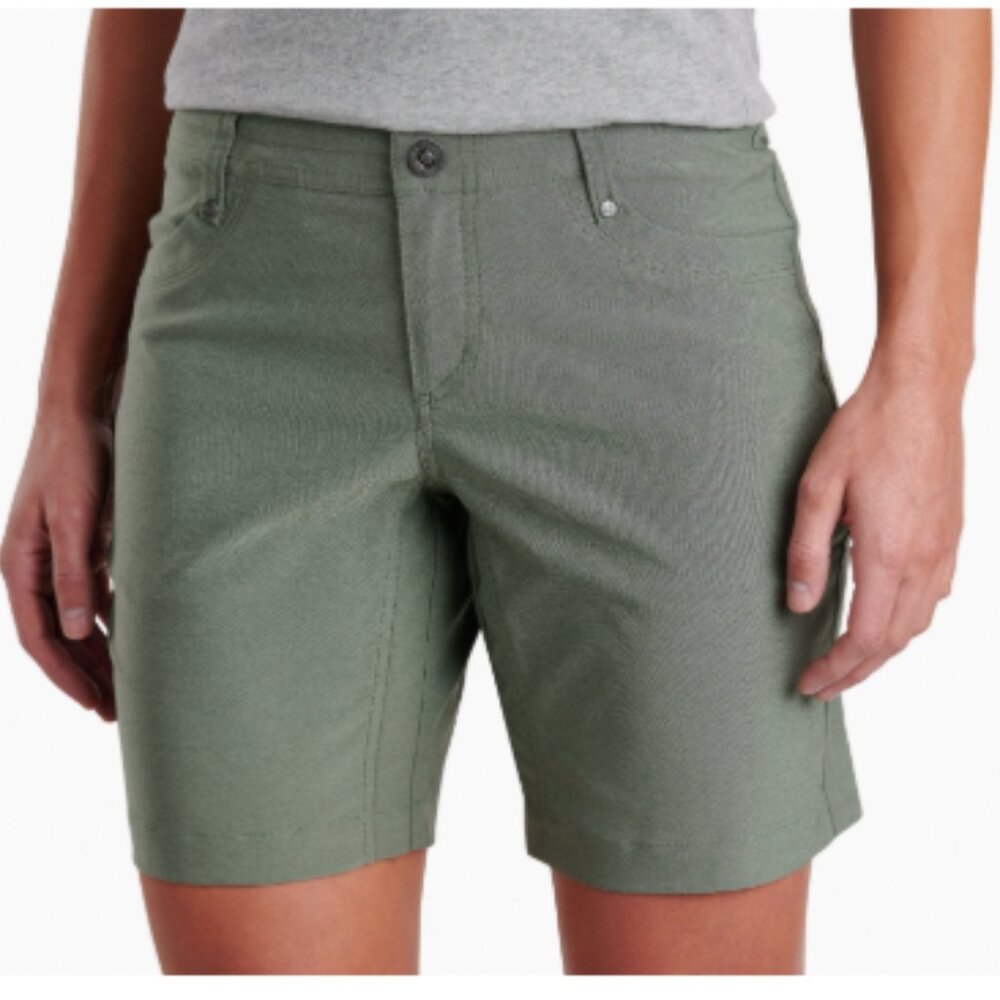 KUHL  Trekr Shorts - Women's 8" inseam loden green. Size 4